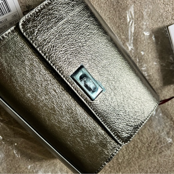 CLOVE + REVEL GUNMETAL/SILVER SAYER BAG NEW! - Picture 5 of 7